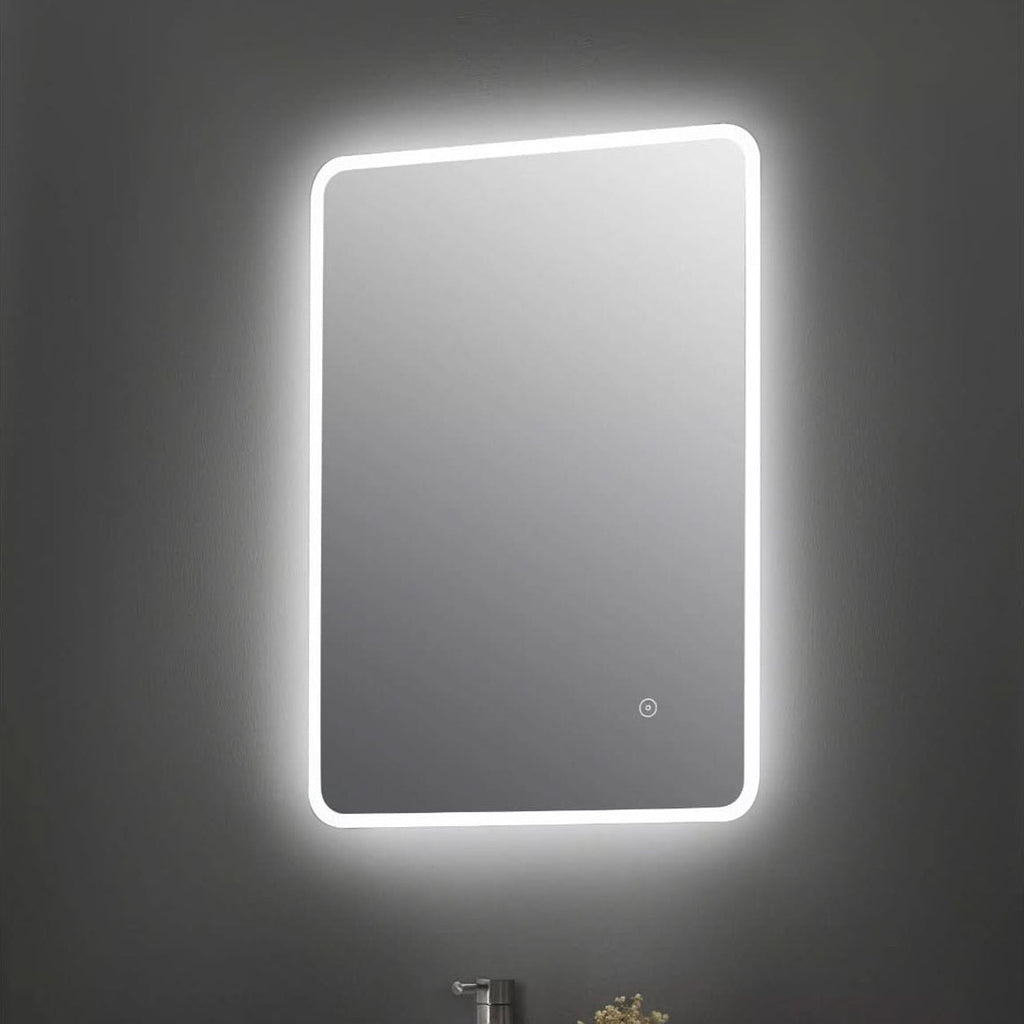 Cove Ambient Rectangular LED Touch Sensor Illuminated Mirror - 700mm x 500mm