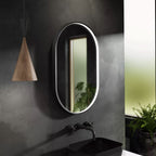 Slate Inset Frame Illuminated Mirror - 800mm x 500mm