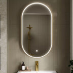 Slate Inset Frame Illuminated Mirror - 800mm x 500mm