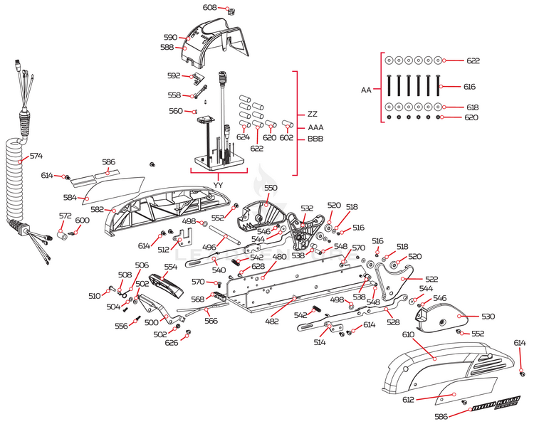 Minn Kota BAG ASSY-TERROVA/V2 MNTG HDW P/N: 2994864
