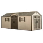 Lifetime Heavy Duty Plastic Garden Shed - Dual Entrance - All Sizes