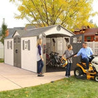 Lifetime Heavy Duty Plastic Garden Shed - Dual Entrance - All Sizes