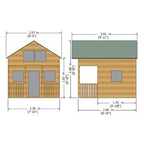 Lodge Playhouse - 8ft x 9ft