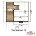 Lodge Playhouse - 8ft x 9ft