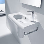 Meridian-N Compact Wall-Hung Basin 1 Tap Hole