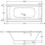 Oporto 10 Jet Whirlpool Bath