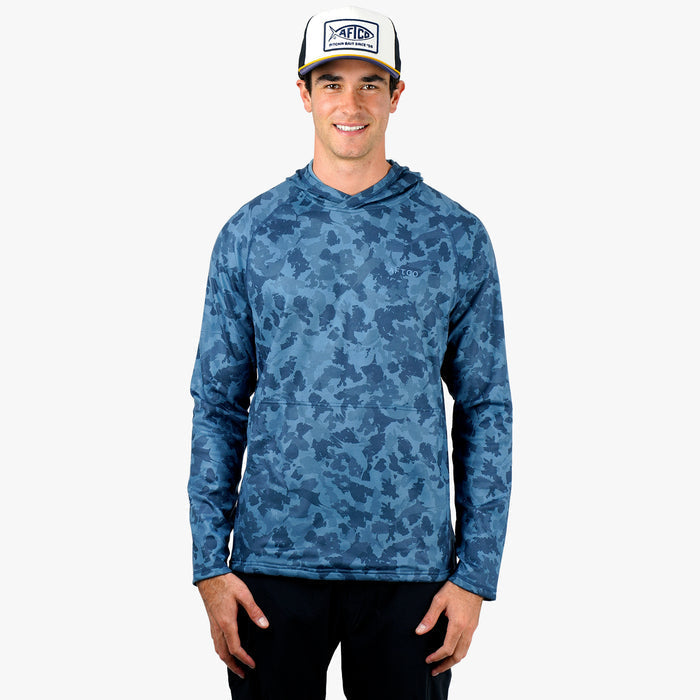 Aftco Coastal Layer Printed Camo Hoodie