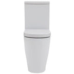 Emme Close Coupled Toilet with Closed, Flush to Wall Back