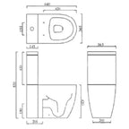 Emme Cistern for Close Coupled Toilet
