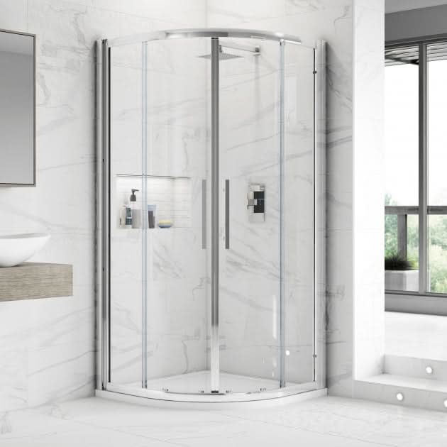 Oasis 8mm Glass 2 Door Quadrant Shower Enclosure