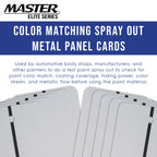Paint Color Matching Spray Out Metal Panel Cards (Pack of 50, White) - Test Coverage, Sheen, Metallic Flow - Check Color Match Accuracy