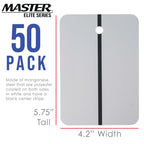 Paint Color Matching Spray Out Metal Panel Cards (Pack of 50, White) - Test Coverage, Sheen, Metallic Flow - Check Color Match Accuracy