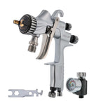 PRO-55 HVLP Automotive Spray Paint Gun with 1.5mm Tip - Pressure Feed Spray Gun for Painting Car Basecoats, Clearcoats, Industrial Coatings & Woodworking Coatings - Superior Atomization