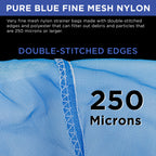 5 Gallon Paint & Liquid Strainer Filter Bag with Pure Blue Fine Nylon Mesh, Pack of 144 - Used in 5 Gallon Buckets