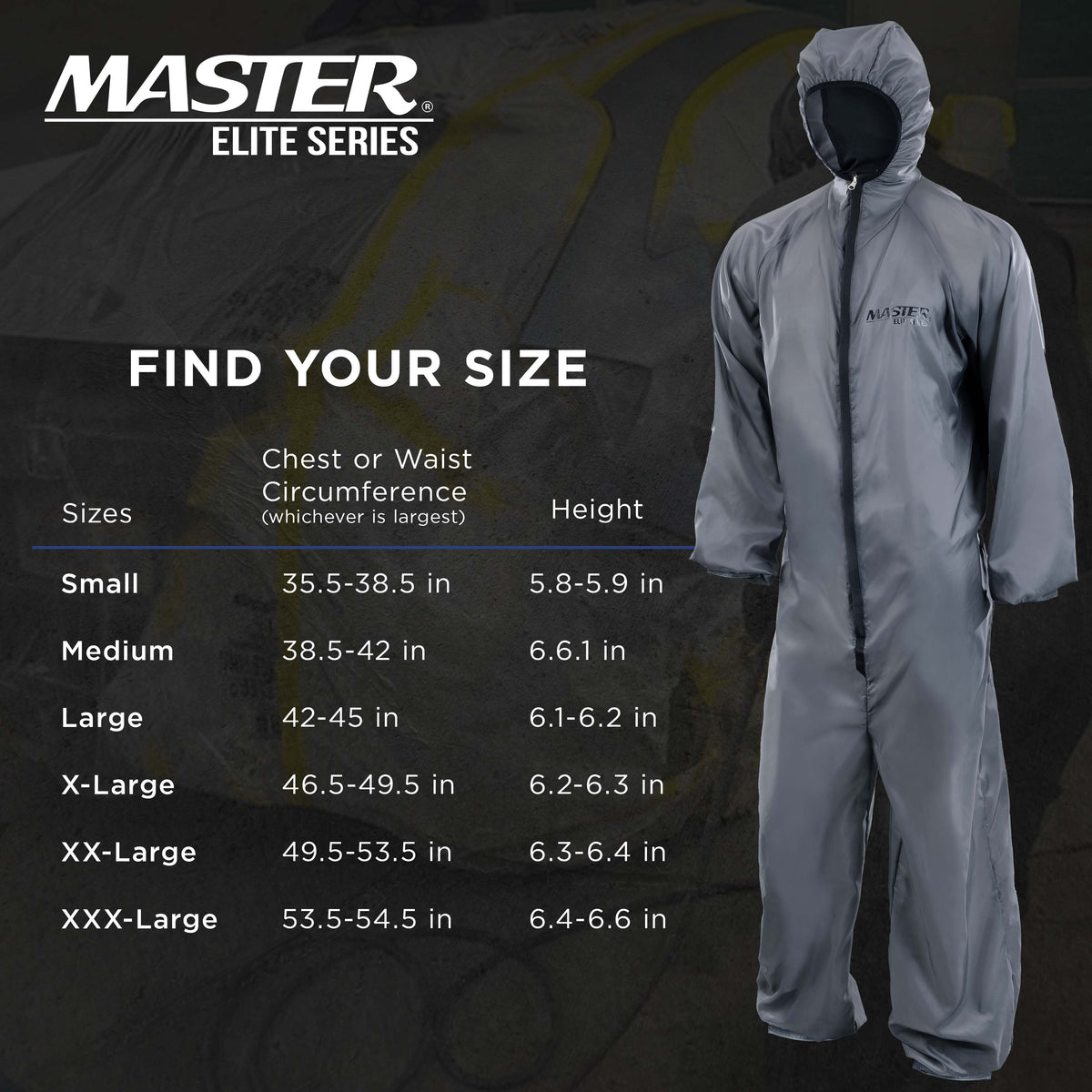 Reusable Anti-Static Automotive Paint Suit (Medium) - Breathable Protective Auto Spray Paint Coveralls with Hood & Mesh Back - Polyester