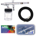 S62 Dual-Action Siphon Feed Airbrush Gun, 0.5mm Needle, 3/4 oz Bottle, Includes 6-Foot Braided Hose - Air Brush Guns for Painting and Aerografo
