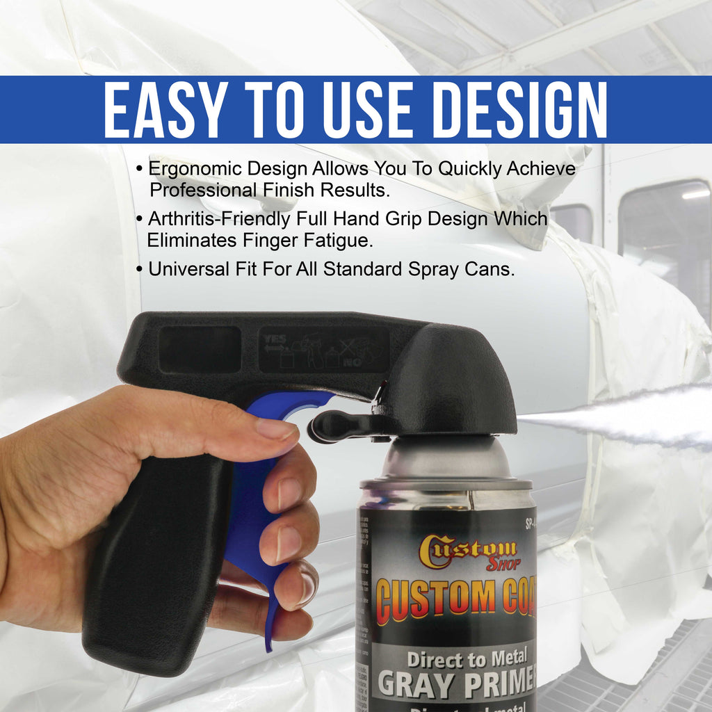 Instant Aerosol Trigger Handle (2 Pack) - Attach to Convert Spray Cans into Spray Guns - Universal Fit, Use on Spray Paint, Adhesives - Reusable