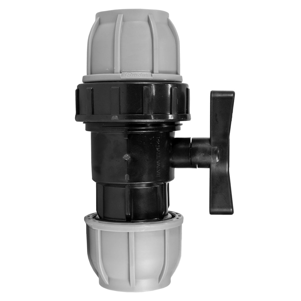 Wall Flange Kit 32mm MDPE + 32mm MDPE Valve