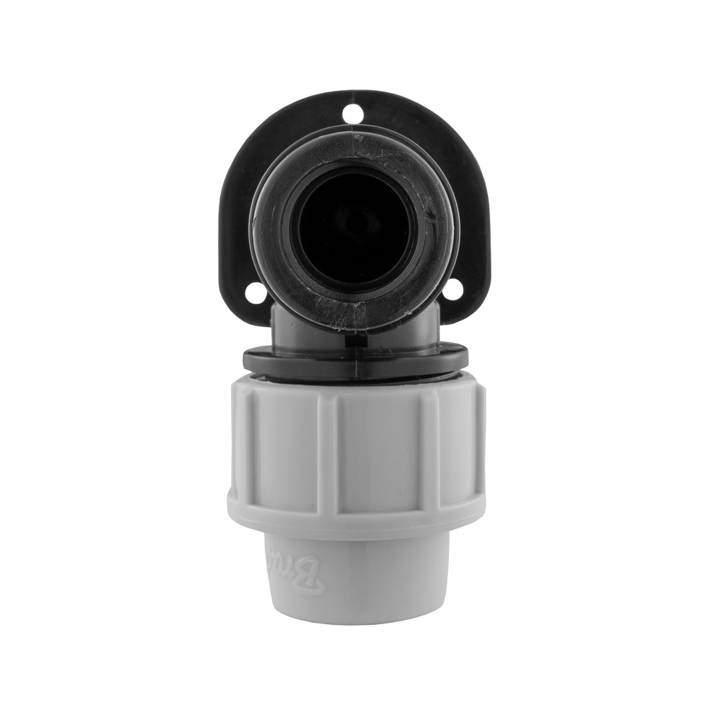 Wall Flange Kit 20mm MDPE - Lever Tap & Snap On