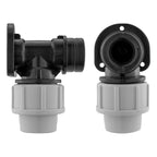 Wall Flange Kit 20mm MDPE - Brass Garden Tap 1/2" Snap On