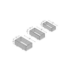 Forest Durham Rectangular Planter (Pack of 3)