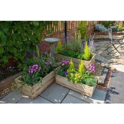 Forest Durham Rectangular Planter (Pack of 3)