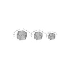 Forest York Hexagonal Planter (Pack of 3)