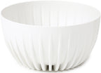 Mira Bowl Pot, Insert and Hole with Plug 300mm White