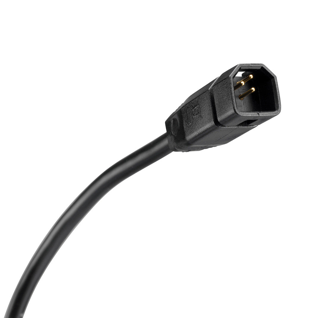 Minn Kota Universal Sonar 2 Adapter Cables - US2 showing a close-up of the black connector with gold pins designed for marine electronics and fishing tackle integration.