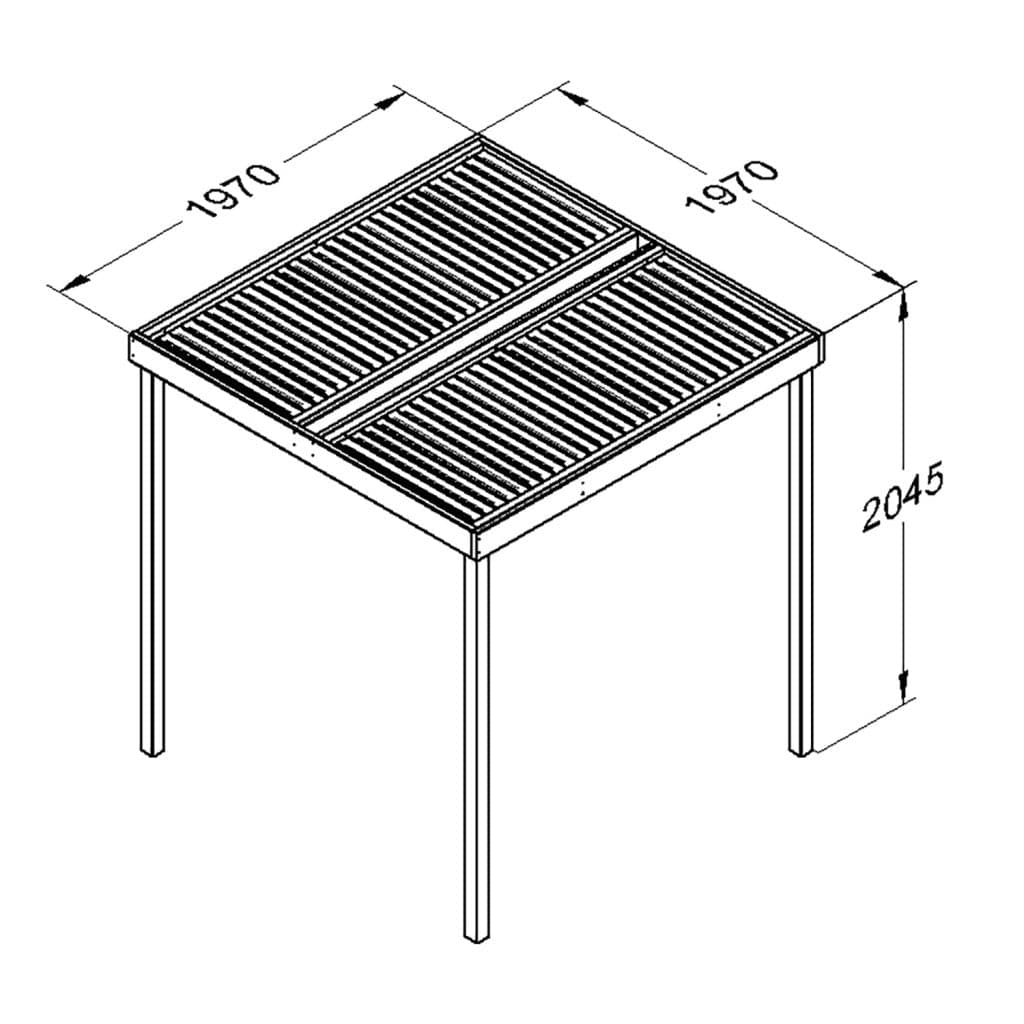 Forest Modular Pergola - No Sides