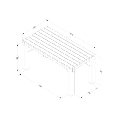 Forest Modular Wooden Seating - Style 3