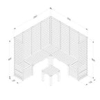 Forest Modular Wooden Seating - Style 3