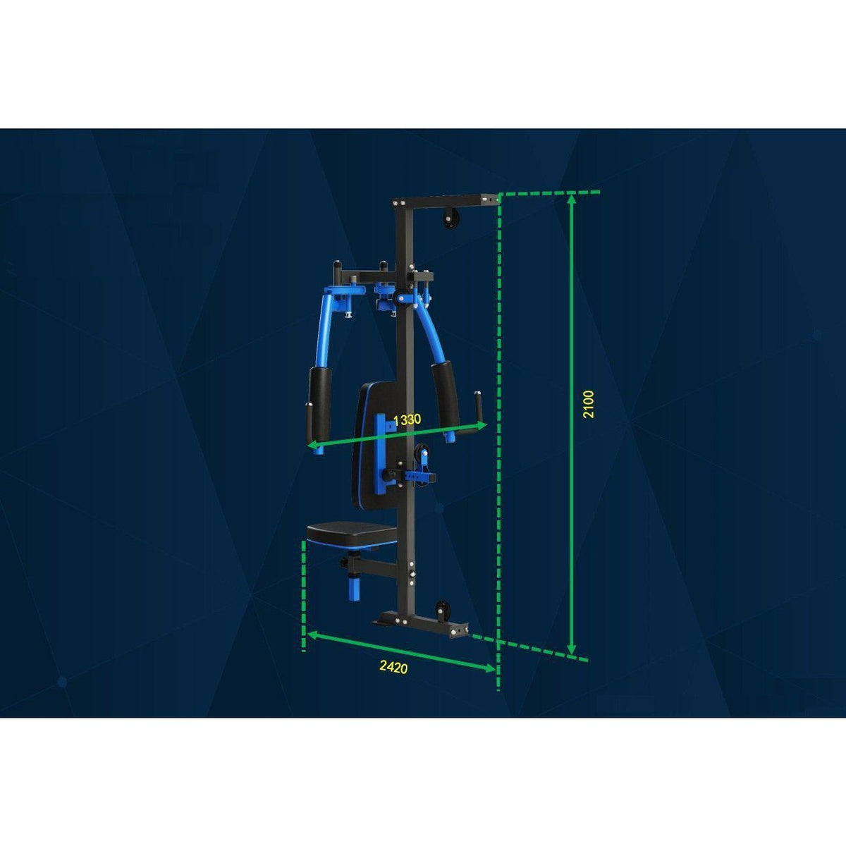 Muscle Motion MSG1000ABC Light Commercial 3 Station Home Gym