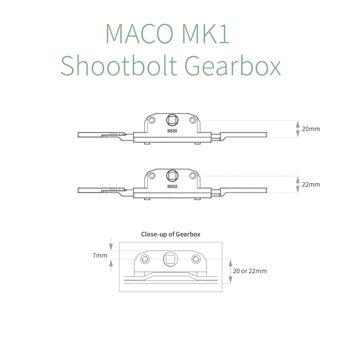 MACO MK1 Shootbolt Espag Gearbox