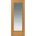Oak Medina Pre Finished Glazed Internal Door - All Sizes