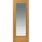 Oak Medina Pre Finished Glazed Internal Door - All Sizes