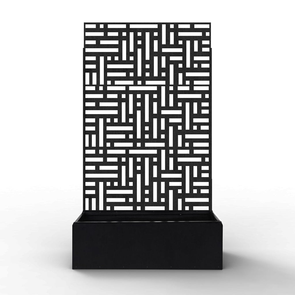 Metal Indoor/Outdoor Privacy Screen with Plant Pot - 90cm x 180cm