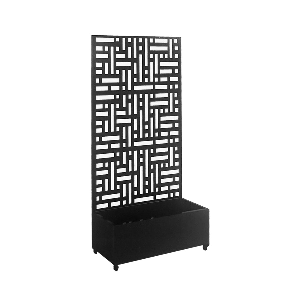 Metal Indoor/Outdoor Privacy Screen with Plant Pot - 90cm x 180cm