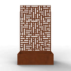 Metal Indoor/Outdoor Privacy Screen with Plant Pot - 90cm x 180cm