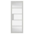 Metro White Painted Clear Glazed Internal Door - All Sizes