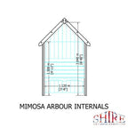 Mimosa Arbour - 4ft x 2ft (Pressure Treated)