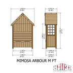 Mimosa Arbour - 4ft x 2ft (Pressure Treated)