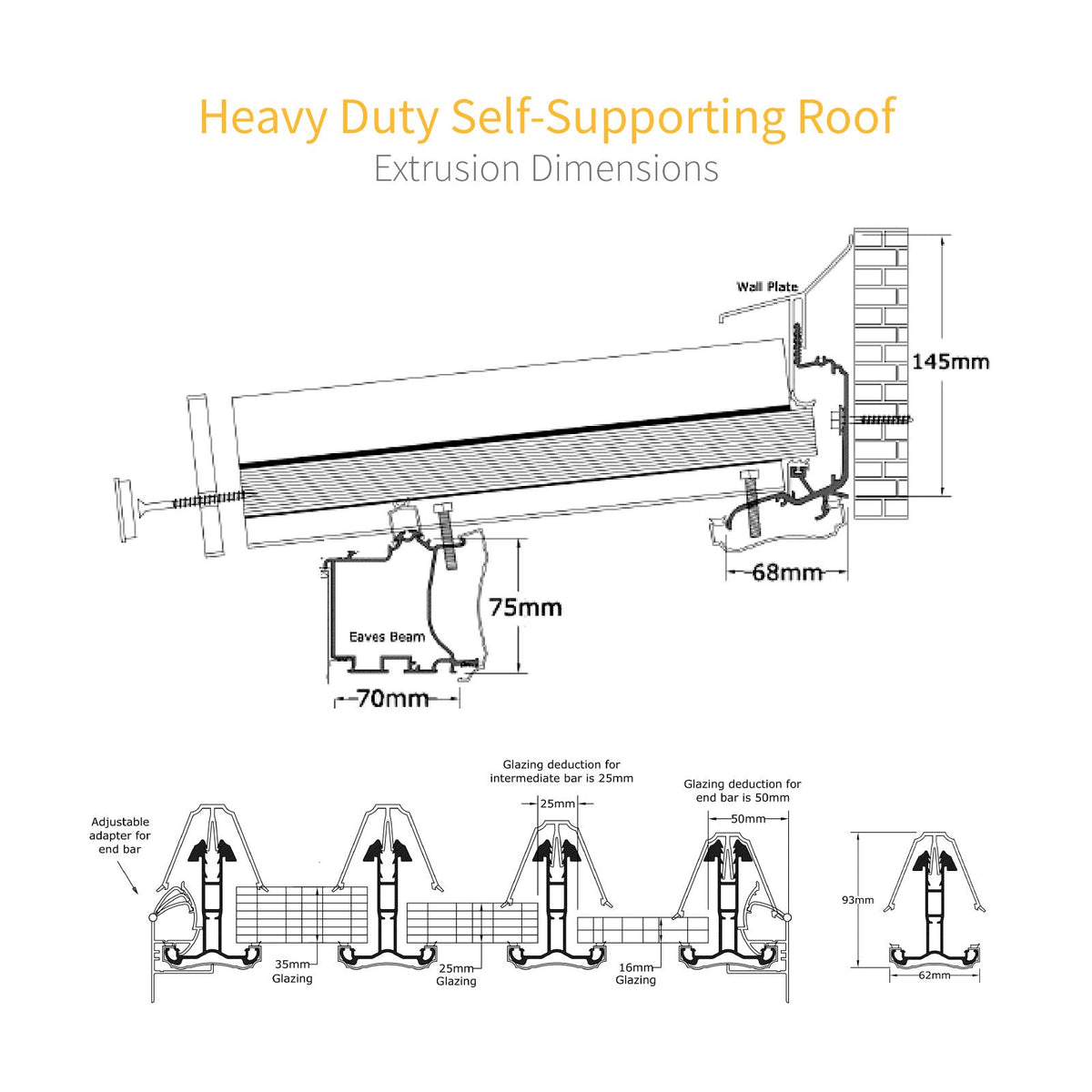 Heavy Duty Self-Supporting Gable / Starter / End Bar