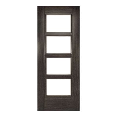 Montreal Ash Dark Grey Glazed Internal Fire Door FD30 - All Sizes