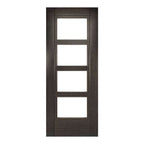 Montreal Ash Dark Grey Glazed Internal Fire Door FD30 - All Sizes