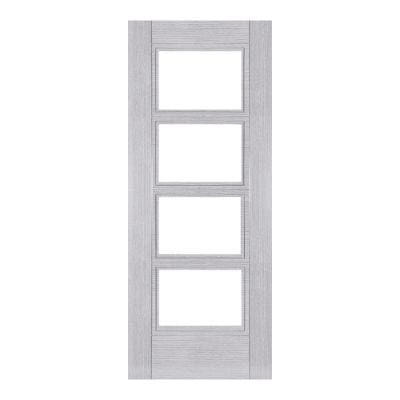 Montreal Ash Light Grey Glazed Internal Fire Door FD30 - All Sizes