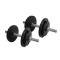 '-Adjustable Standard Rubber Dumbbell Set-Gym Direct