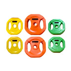 Muscle Motion Standard Colour Rubber Coated Weight Plates (Pair)