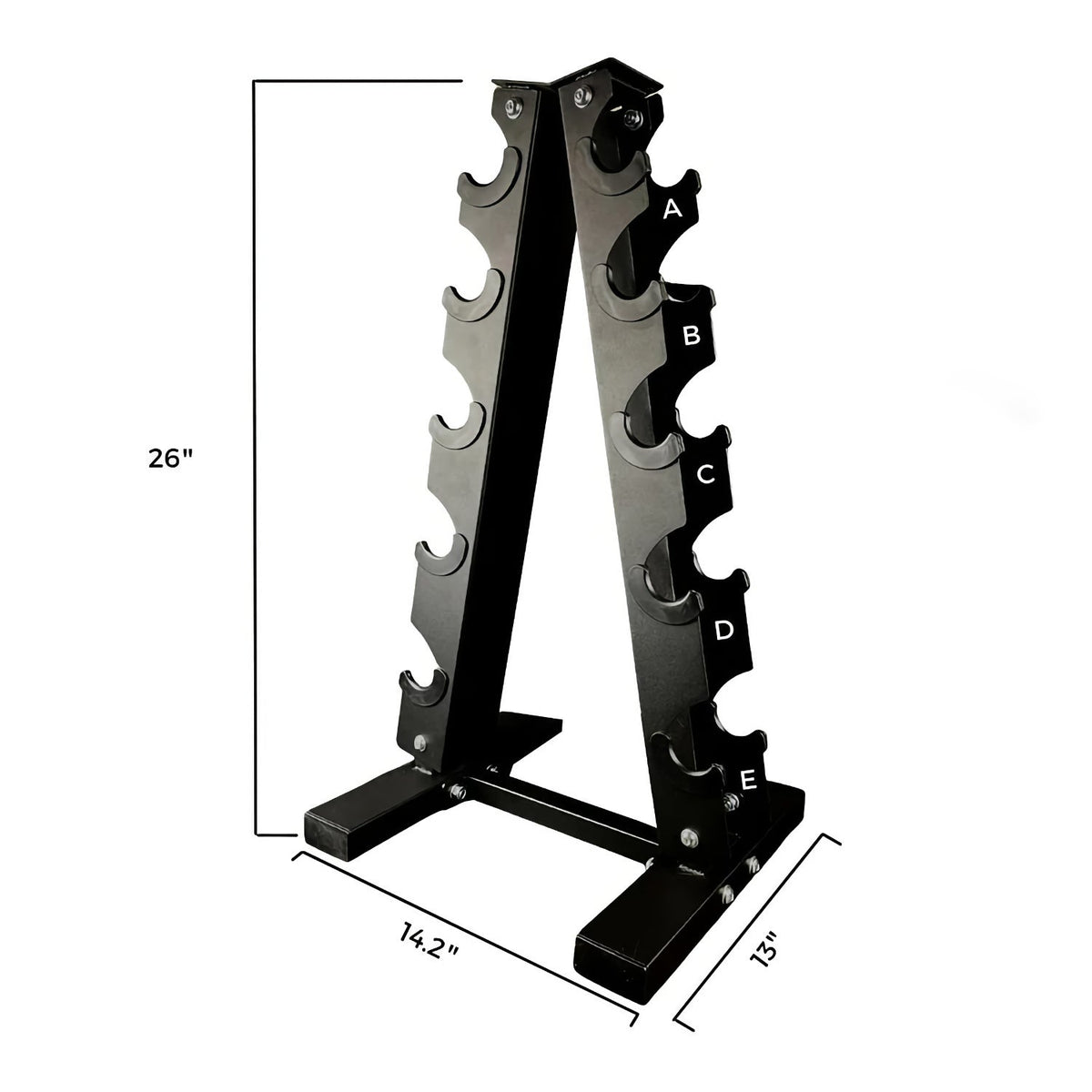 Muscle Motion Vinyl Dumbbell Set (1kg - 5kg) with Rack