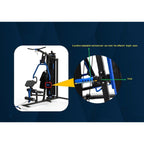 Muscle Motion Light Commercial 3 Station Home Gym + Pec Dec + VKR + Bench MSG1000ACDE